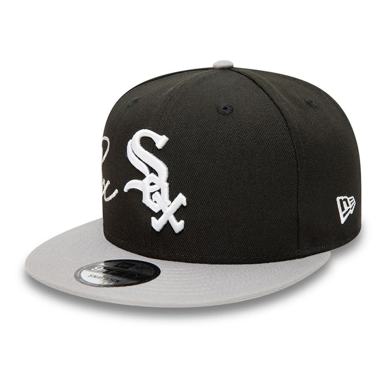 9fifty New Era Chicago Sox Side Font Gorras Negros | FY3714069