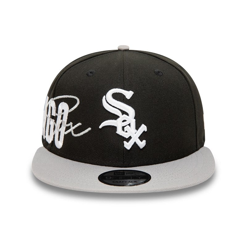 9fifty New Era Chicago Sox Side Font Gorras Negros | FY3714069