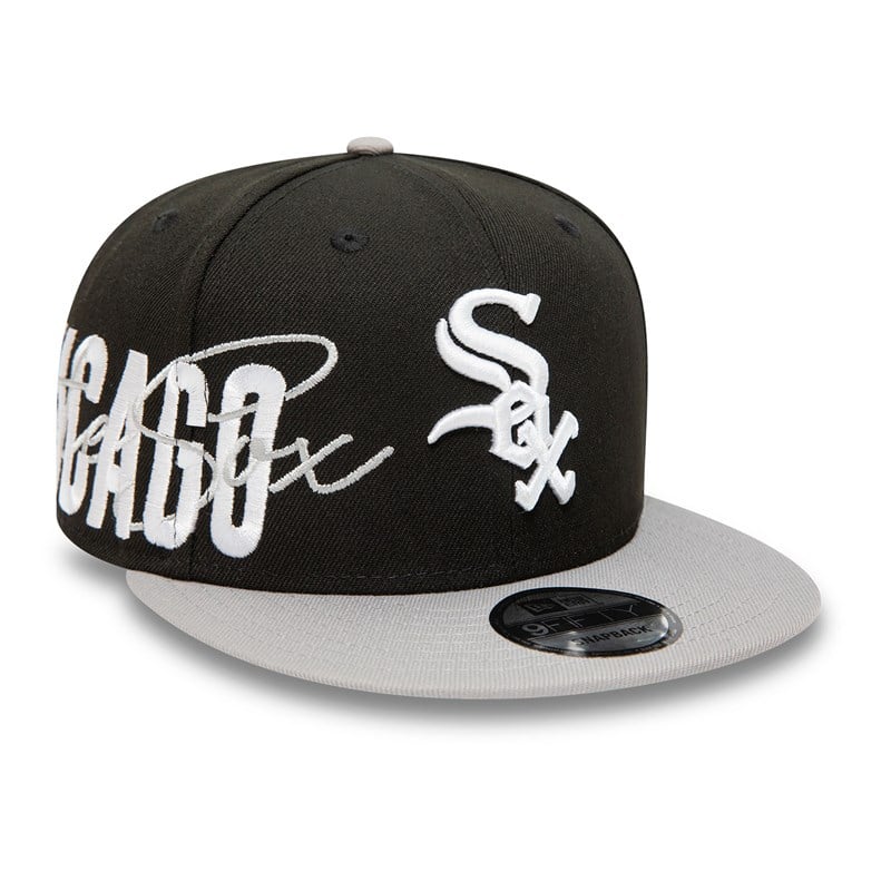 9fifty New Era Chicago Sox Side Font Gorras Negros | FY3714069