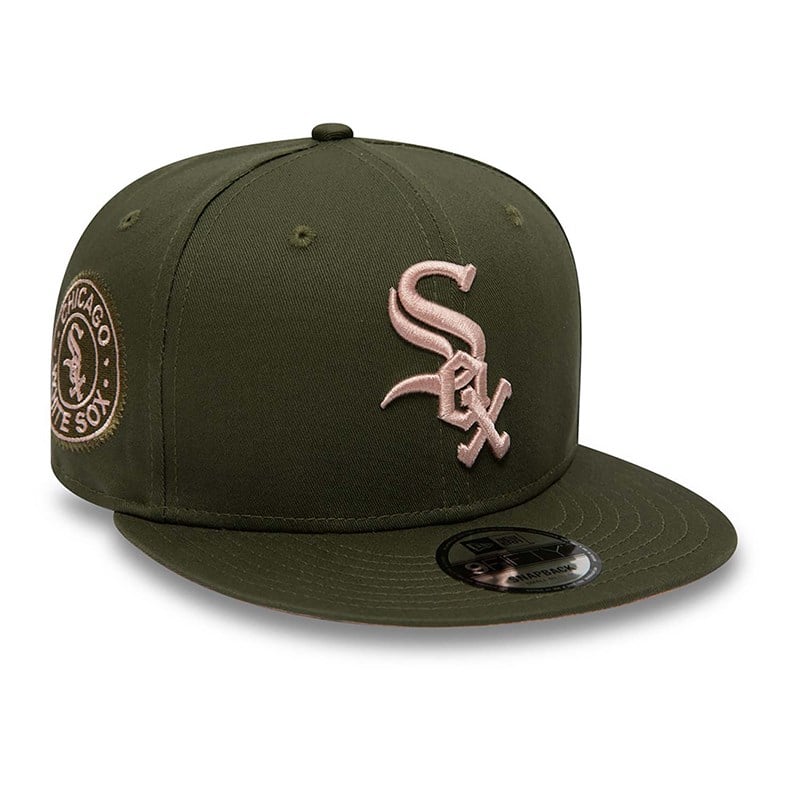 9fifty New Era Chicago Sox Side Patch Medium Gorras Verdes | TZ6720549