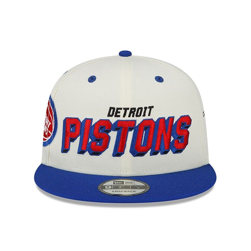 9fifty New Era Detriot Pistons Awake Blancos | HC6831059