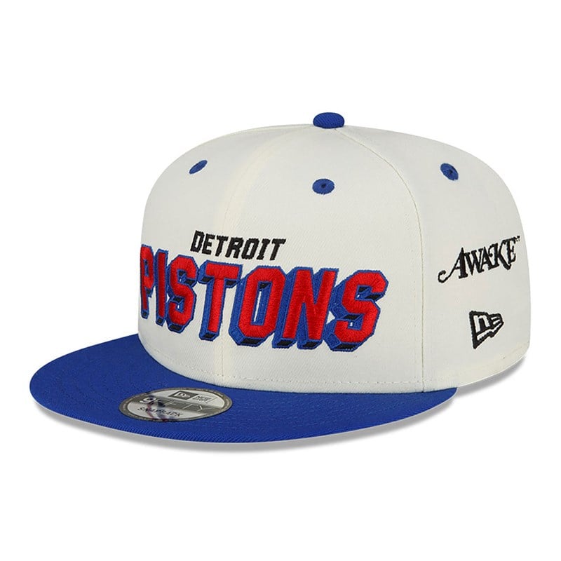 9fifty New Era Detriot Pistons Awake Blancos | HC6831059