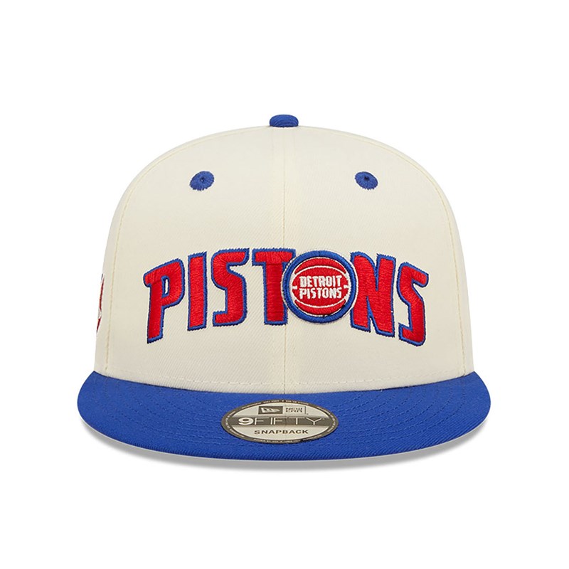 9fifty New Era Detriot Pistons Blend Gorras Blancos | CY8169052