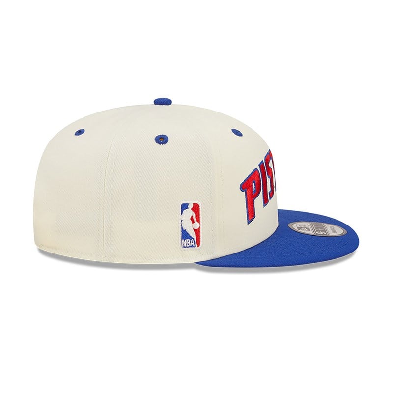 9fifty New Era Detriot Pistons Blend Gorras Blancos | CY8169052