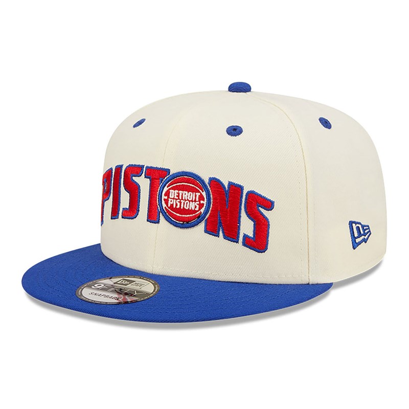 9fifty New Era Detriot Pistons Blend Gorras Blancos | CY8169052