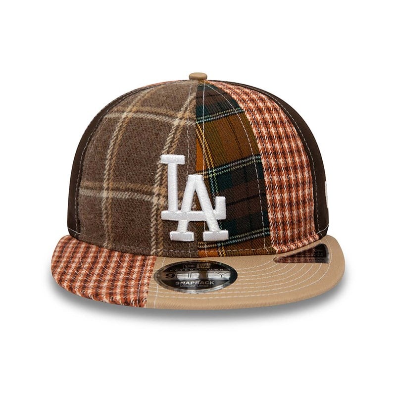 9fifty New Era La Dodgers MLB Patch Panel Gorras Creme | VT7258304