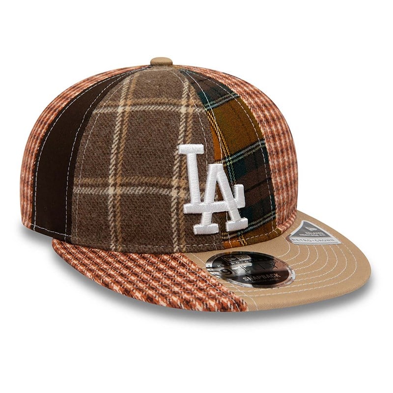 9fifty New Era La Dodgers MLB Patch Panel Gorras Creme | VT7258304