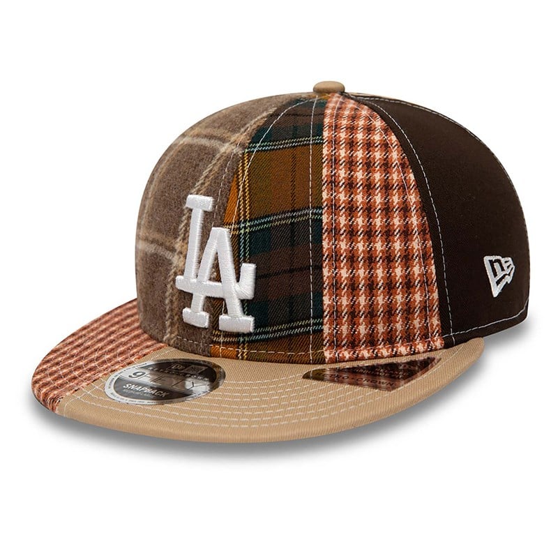 9fifty New Era La Dodgers MLB Patch Panel Gorras Creme | VT7258304