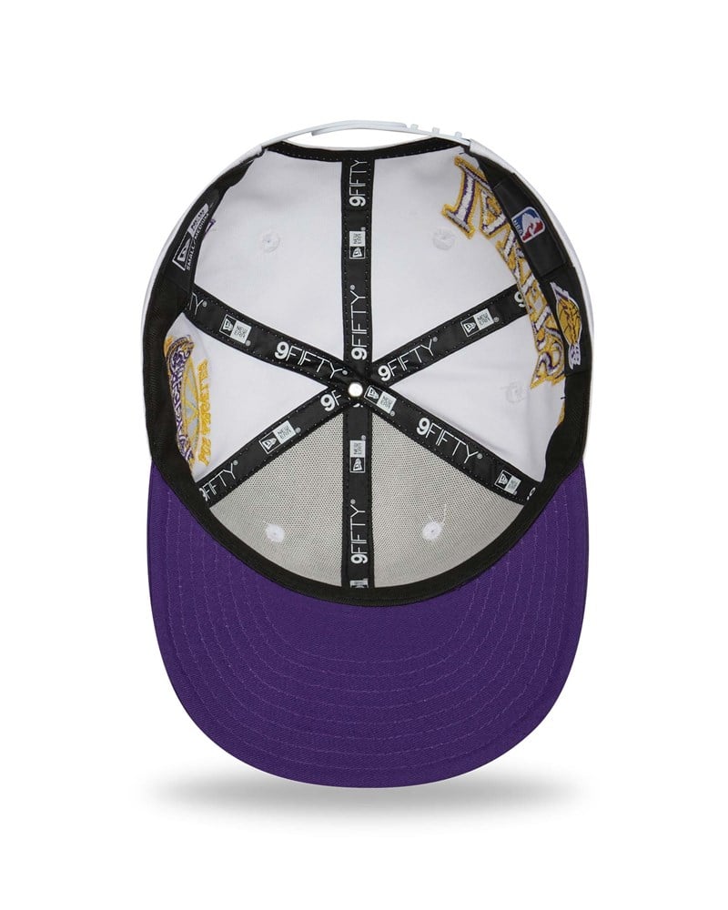 9fifty New Era La Lakers All Over Patch Gorras Blancos | IT9420538