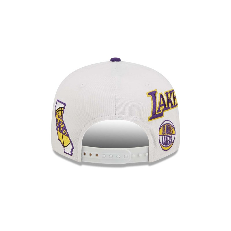 9fifty New Era La Lakers All Over Patch Gorras Blancos | IT9420538