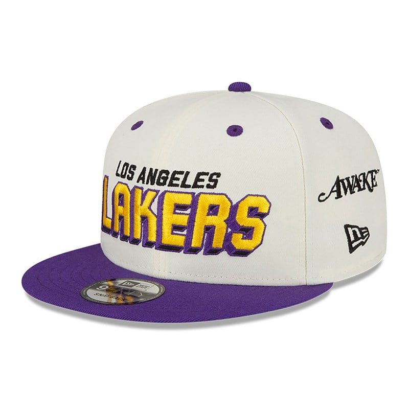 9fifty New Era La Lakers Awake Gorras Blancos | TZ7613829