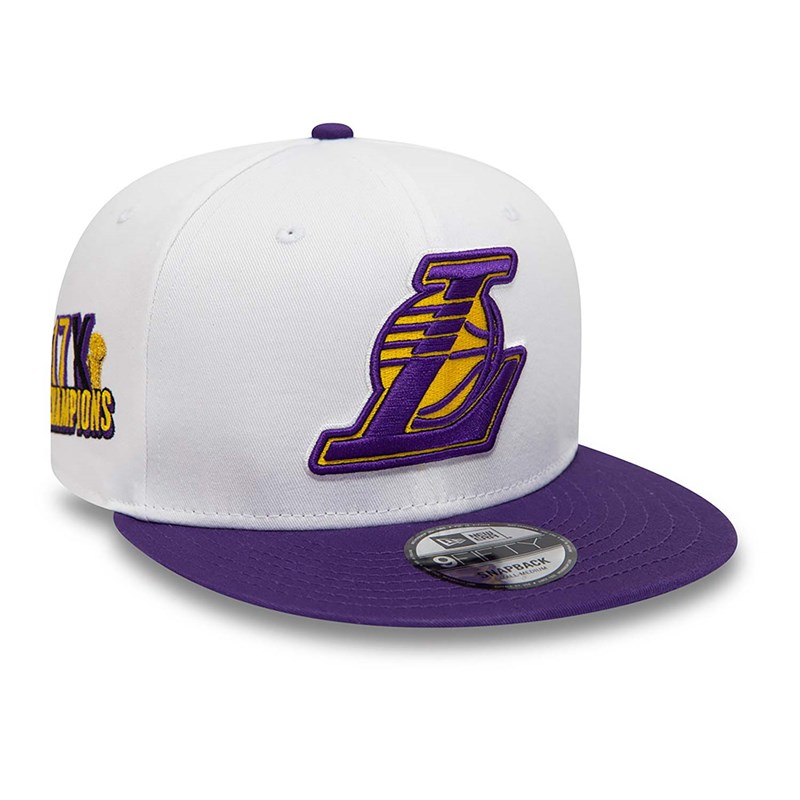 9fifty New Era La Lakers Crown Patches Gorras Blancos | QM7964085