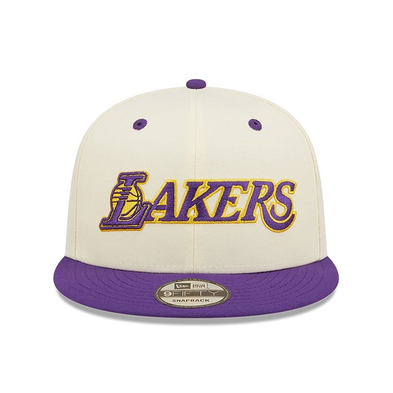 9fifty New Era La Lakers Logo Blend Gorras Blancos | DM8341520