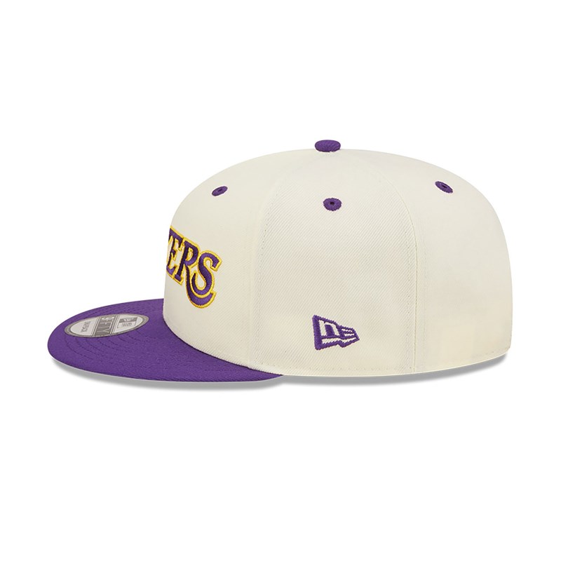 9fifty New Era La Lakers Logo Blend Gorras Blancos | DM8341520