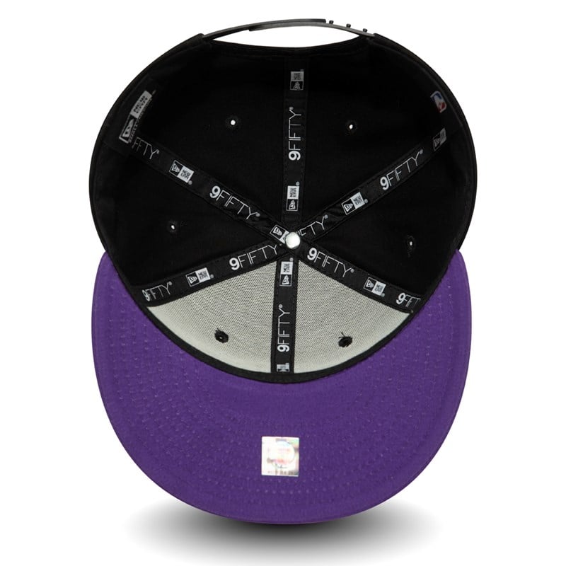 9fifty New Era La Lakers Logo Gorras Negros | ZY2456917