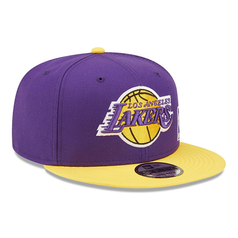 9fifty New Era La Lakers NBA Letter Arch Gorras Morados | EF6942738