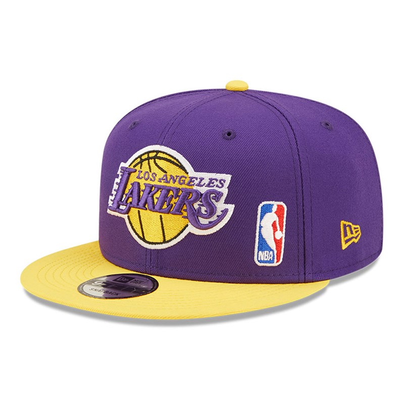 9fifty New Era La Lakers NBA Letter Arch Gorras Morados | EF6942738