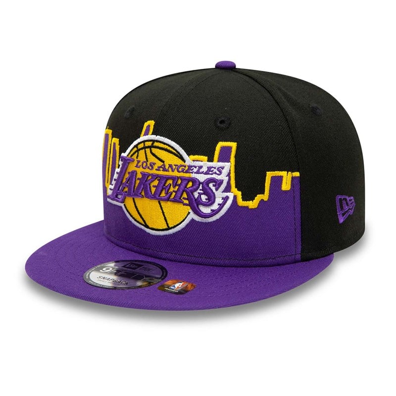 9fifty New Era La Lakers NBA Tip Off 2022 Fitted Gorras Negros | BX5479830