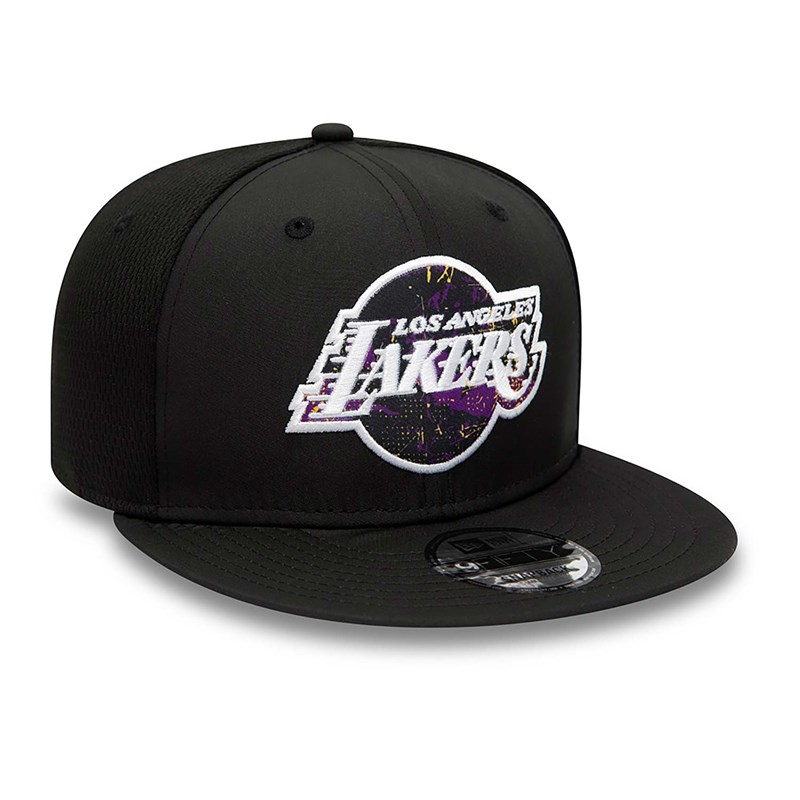 9fifty New Era La Lakers Print Infill Gorras Negros | XC2761548