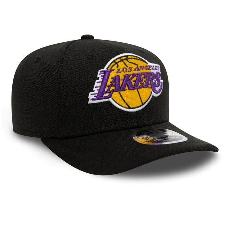 9fifty New Era La Lakers Stretch Snap Gorras Negros | YM0526431