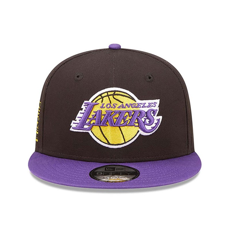 9fifty New Era La Lakers Team Patch Gorras Negros | ZV6752813