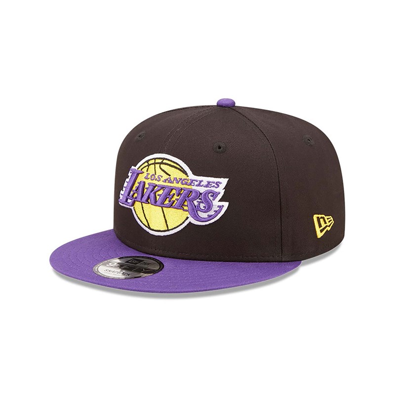 9fifty New Era La Lakers Team Patch Gorras Negros | ZV6752813