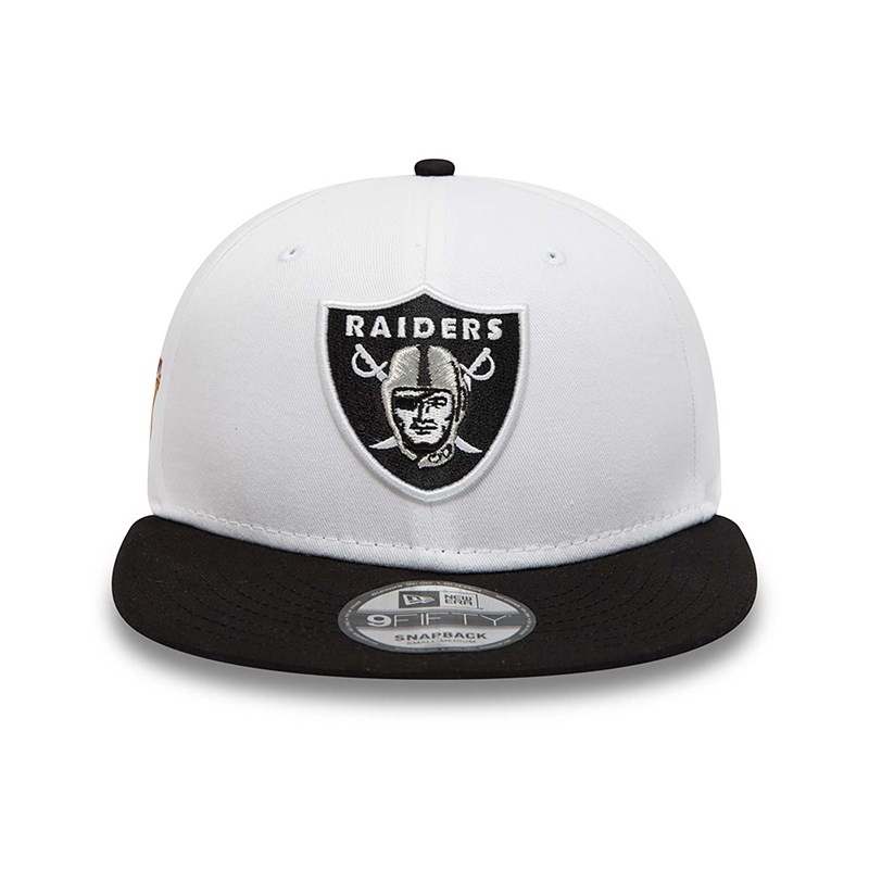 9fifty New Era Las Vegas Raiders Crown Patches Gorras Blancos | BI6548371