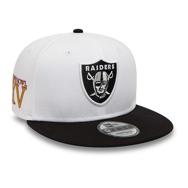 9fifty New Era Las Vegas Raiders Crown Patches Gorras Blancos | BI6548371