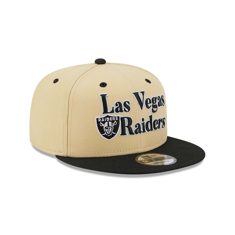 9fifty New Era Las Vegas Raiders NFL Retro Gorras Creme | EL3810679