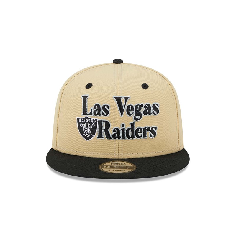 9fifty New Era Las Vegas Raiders NFL Retro Gorras Creme | EL3810679