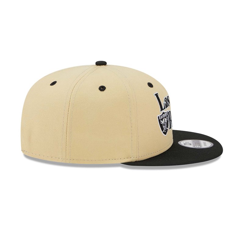 9fifty New Era Las Vegas Raiders NFL Retro Gorras Creme | EL3810679