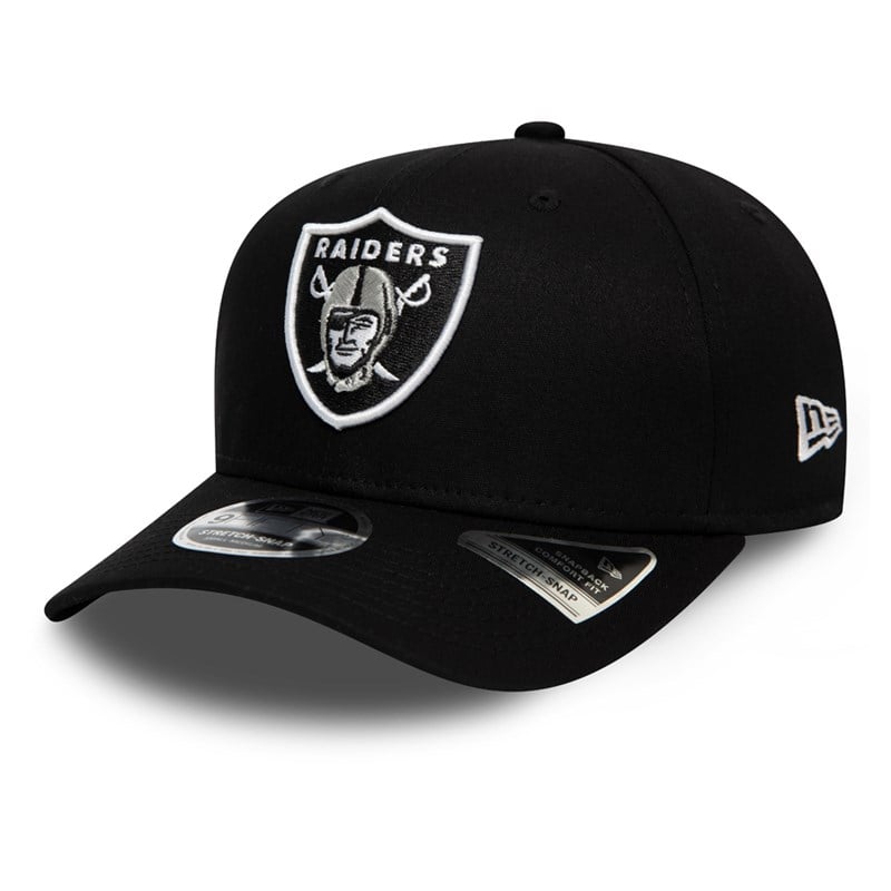 9fifty New Era Las Vegas Raiders Stretch Snap Gorras Negros | JW3952608