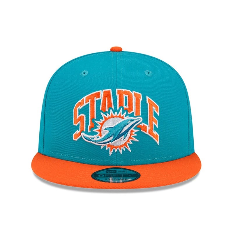 9fifty New Era Miami Dolphins X Staple Gorras Azules | RU8420693