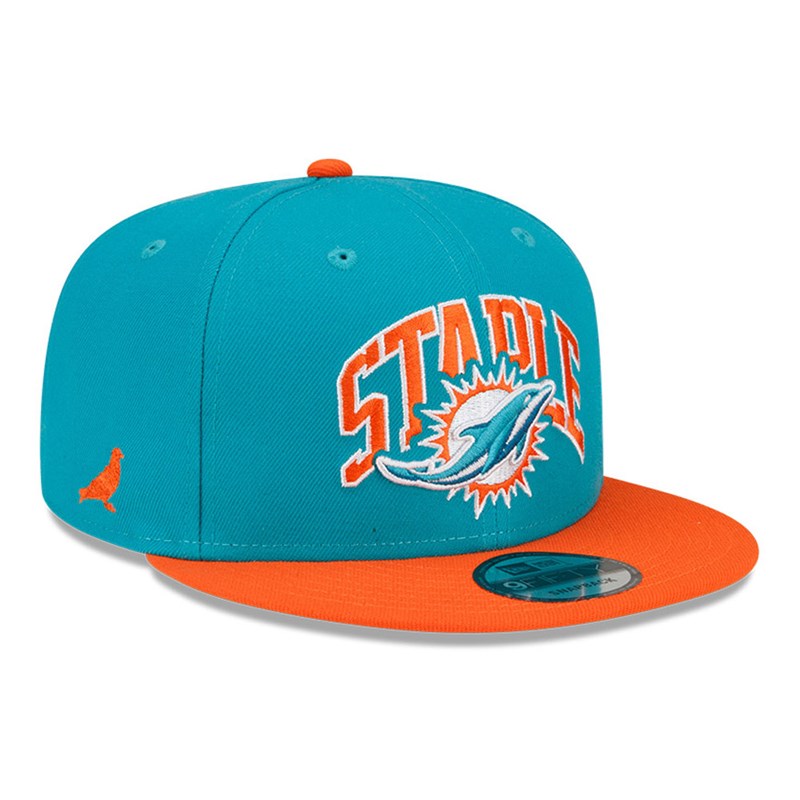 9fifty New Era Miami Dolphins X Staple Gorras Azules | RU8420693