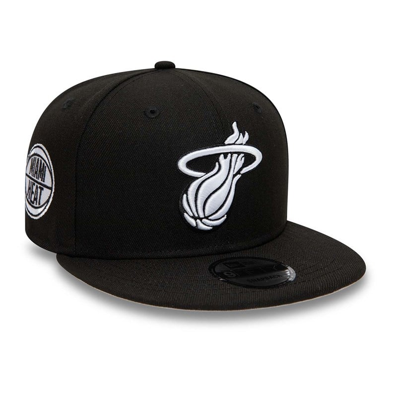 9fifty New Era Miami Heat Gorras Negros | HK7203156