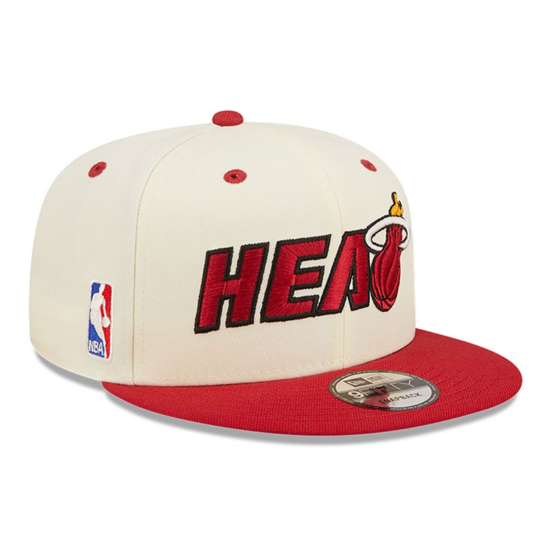 9fifty New Era Miami Heat Logo Blend Gorras Blancos | TI8721053