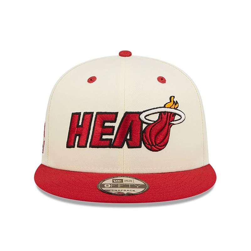 9fifty New Era Miami Heat Logo Blend Gorras Blancos | TI8721053