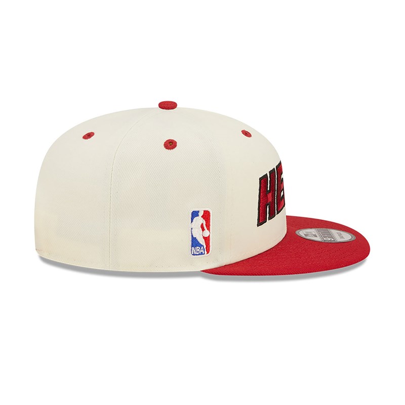 9fifty New Era Miami Heat Logo Blend Gorras Blancos | TI8721053