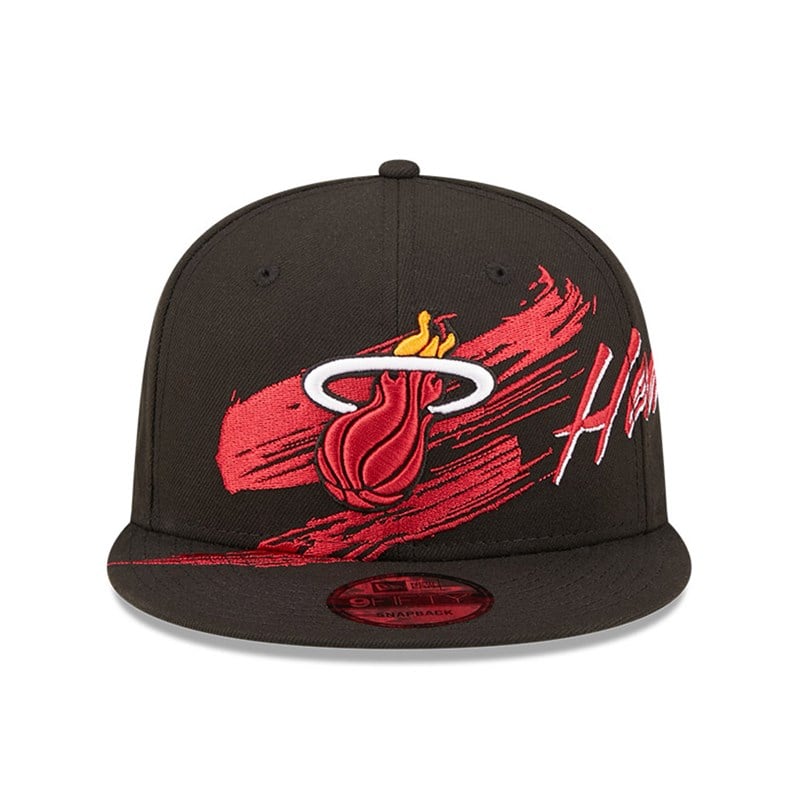 9fifty New Era Miami Heat NBA Sweep Gorras Negros | NG7842690