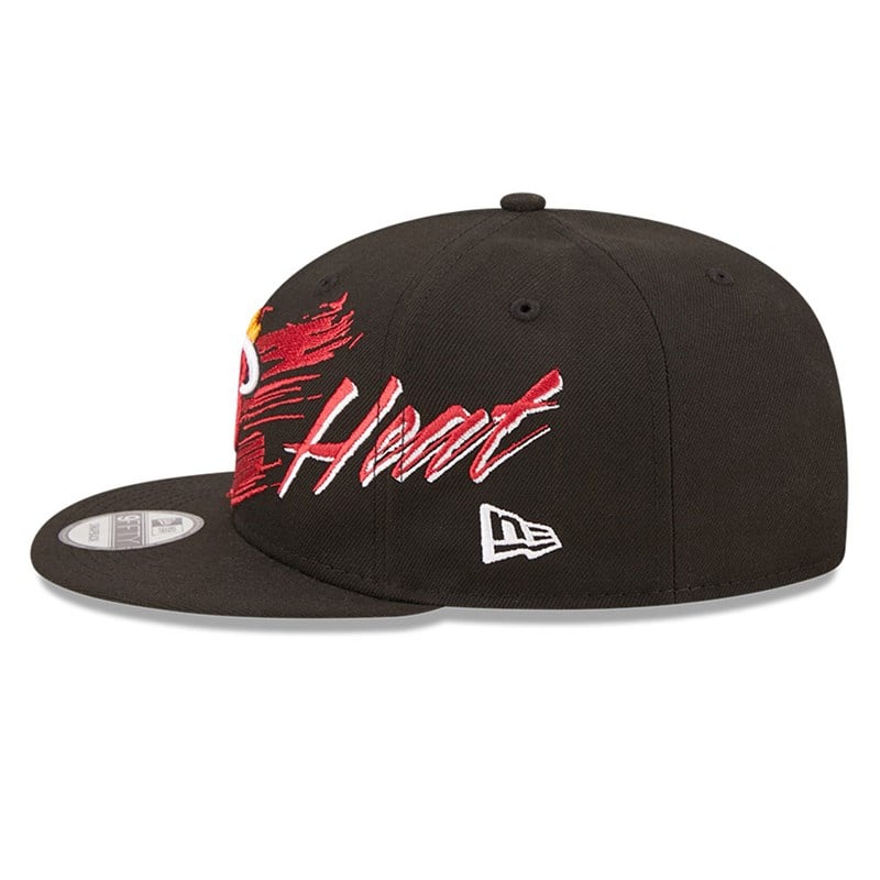 9fifty New Era Miami Heat NBA Sweep Gorras Negros | NG7842690