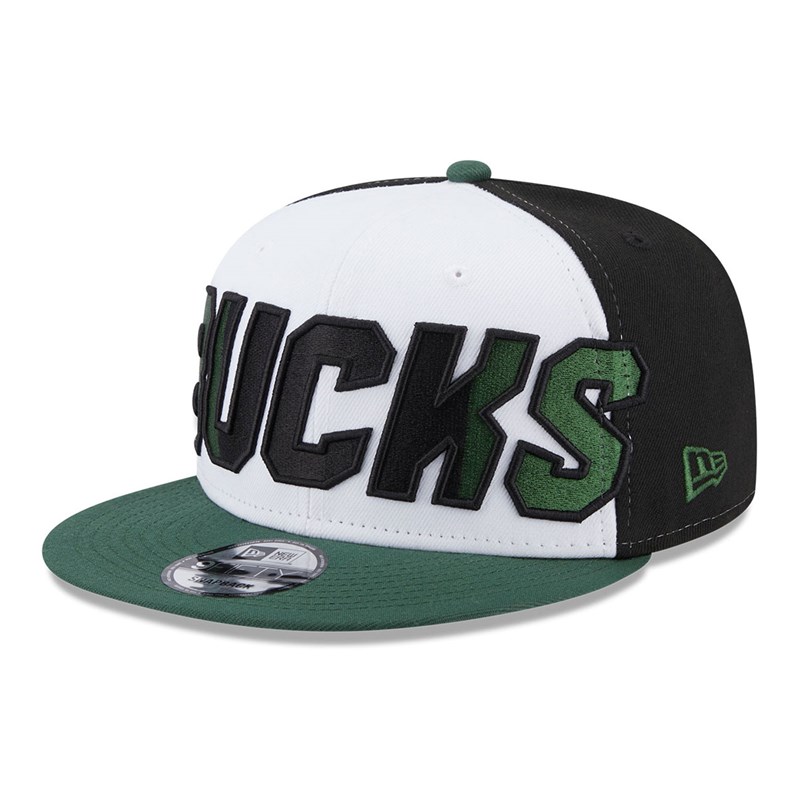 9fifty New Era Milwaukee Bucks NBA Back Half Gorras Verdes | JN7392854