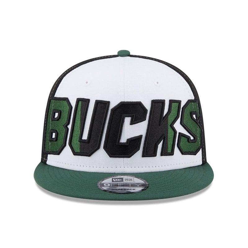 9fifty New Era Milwaukee Bucks NBA Back Half Gorras Verdes | JN7392854