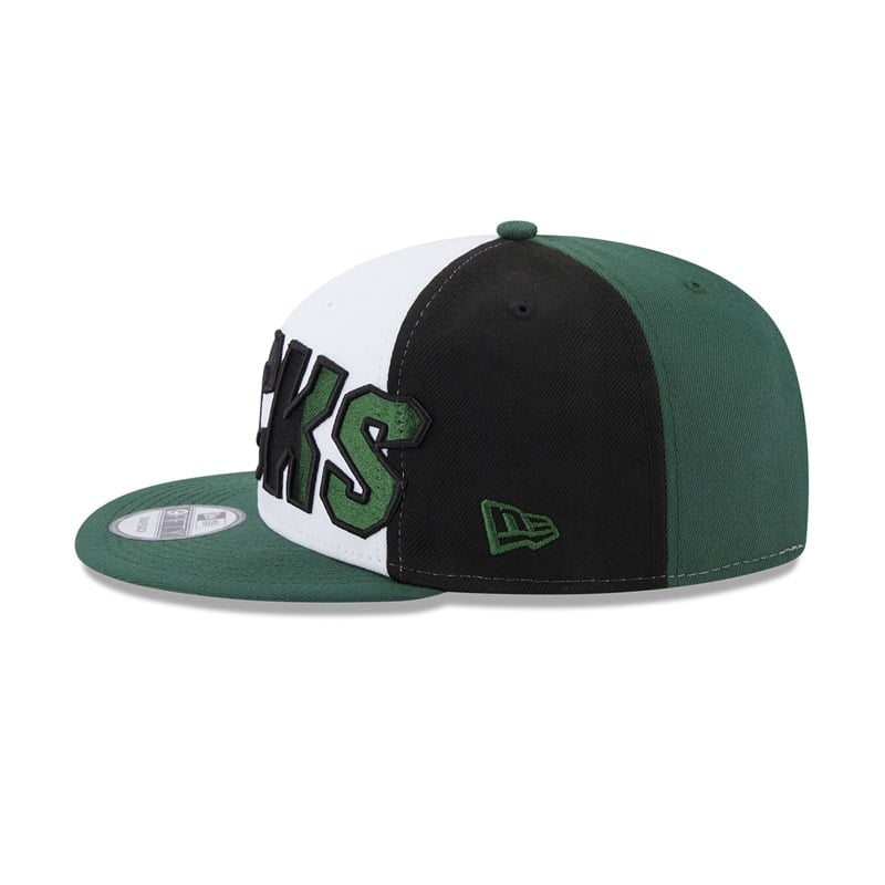 9fifty New Era Milwaukee Bucks NBA Back Half Gorras Verdes | JN7392854