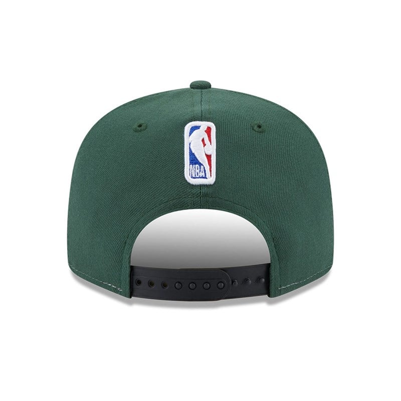 9fifty New Era Milwaukee Bucks NBA Back Half Gorras Verdes | JN7392854