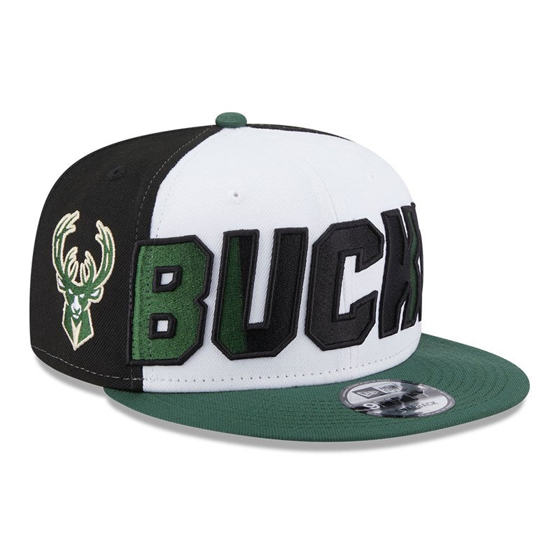 9fifty New Era Milwaukee Bucks NBA Back Half Gorras Verdes | JN7392854