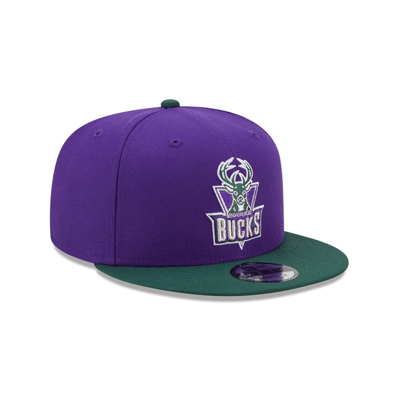 9fifty New Era Milwaukee Bucks NBA Classic Gorras Morados | JW8512794