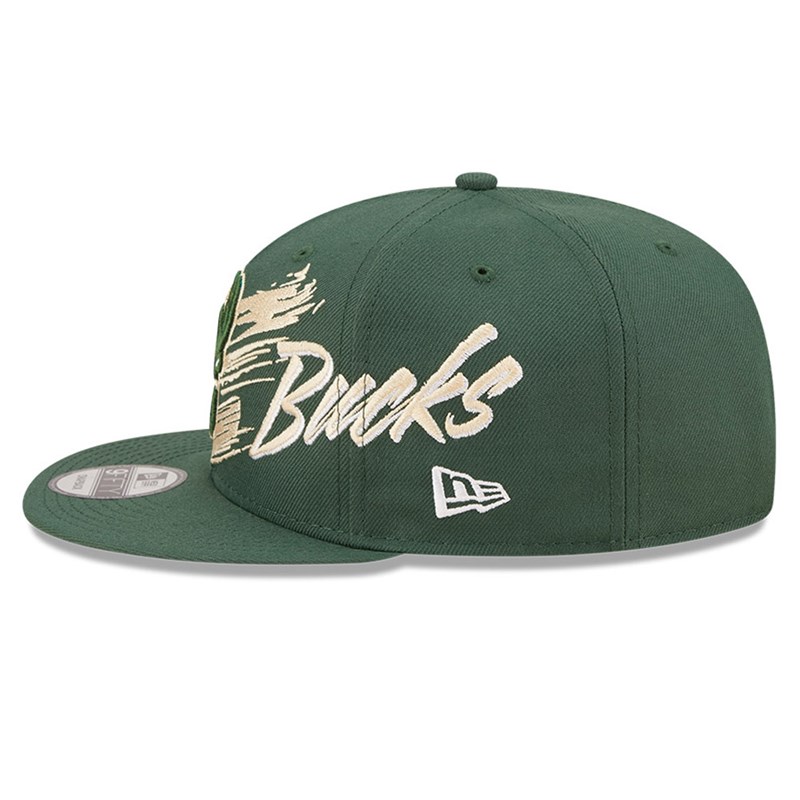 9fifty New Era Milwaukee Bucks NBA Sweep Gorras Verdes | LT4103725