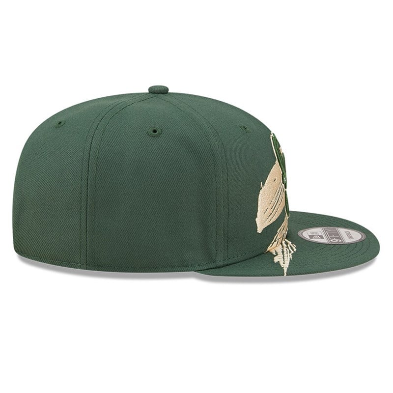 9fifty New Era Milwaukee Bucks NBA Sweep Gorras Verdes | LT4103725