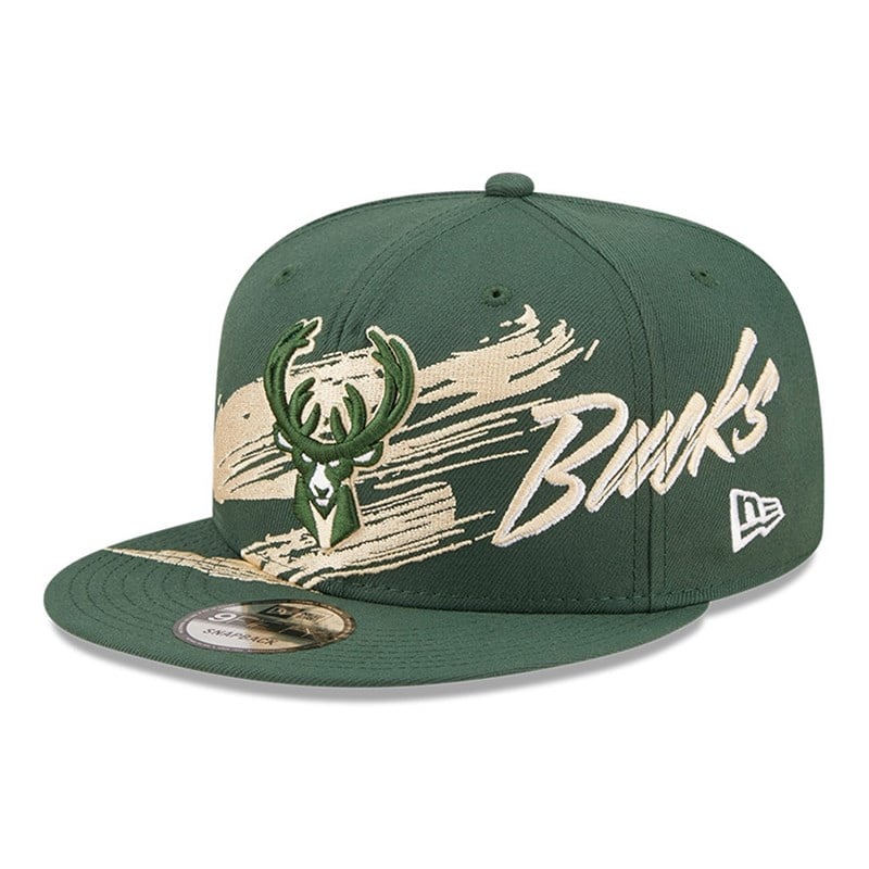 9fifty New Era Milwaukee Bucks NBA Sweep Gorras Verdes | LT4103725