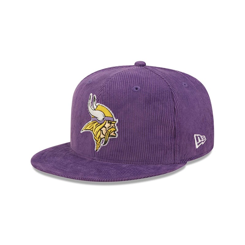 9fifty New Era Minnesota Vikings NFL Retro Cord Gorras Morados | MX0263145